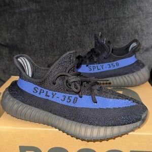 Adidas Black and Blue Athletic Shoes